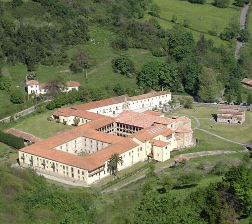 Vista aérea del Monasterio de Valdedios