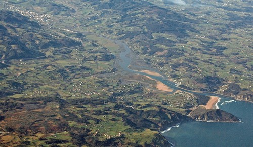 Vista aérea Ría de Villaviciosa